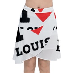 I Love Louis Chiffon Wrap Front Skirt by ilovewhateva