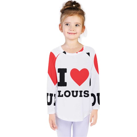 I Love Louis Kids  Long Sleeve Tee by ilovewhateva