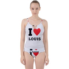 I Love Louis Cut Out Top Tankini Set by ilovewhateva