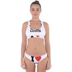 I Love Louis Cross Back Hipster Bikini Set by ilovewhateva