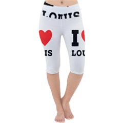 I Love Louis Lightweight Velour Cropped Yoga Leggings by ilovewhateva