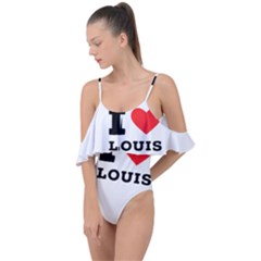 I Love Louis Drape Piece Swimsuit by ilovewhateva