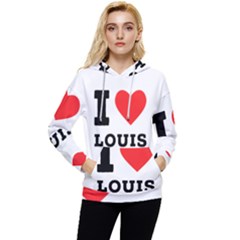 I Love Louis Women s Lightweight Drawstring Hoodie by ilovewhateva