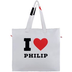 I Love Philip Canvas Travel Bag by ilovewhateva