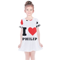 I Love Philip Kids  Simple Cotton Dress by ilovewhateva