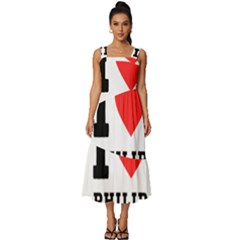 I Love Philip Square Neckline Tiered Midi Dress by ilovewhateva