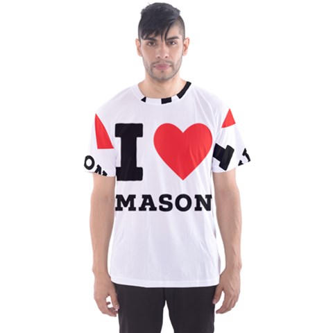 I Love Mason Men s Sport Mesh Tee by ilovewhateva