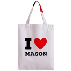 I Love Mason Zipper Classic Tote Bag by ilovewhateva