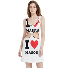 I Love Mason Velour Cutout Dress by ilovewhateva