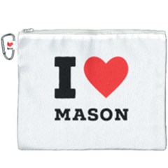 I Love Mason Canvas Cosmetic Bag (xxxl) by ilovewhateva