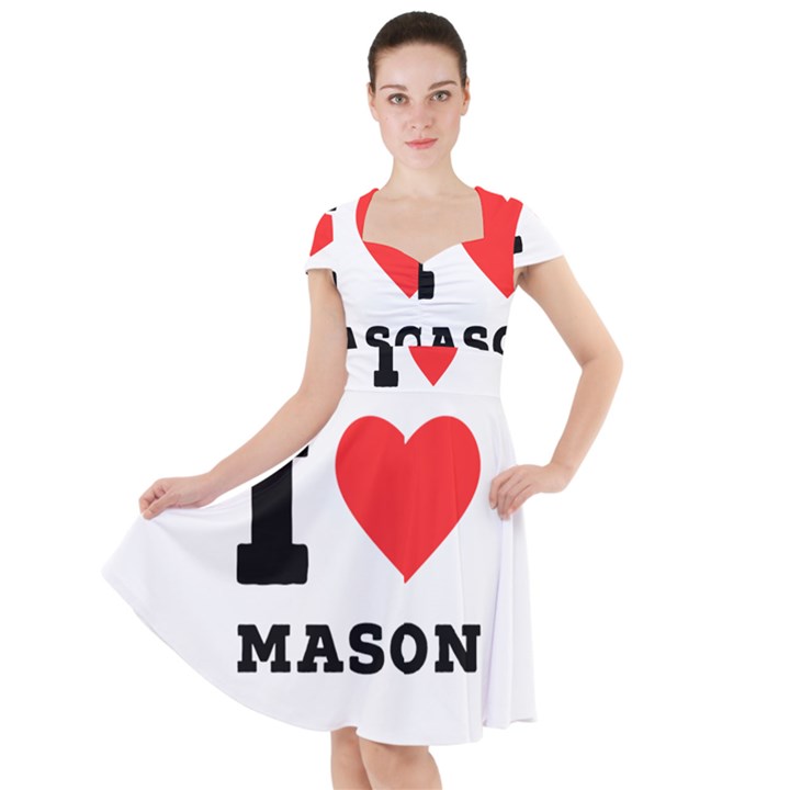 I love mason Cap Sleeve Midi Dress