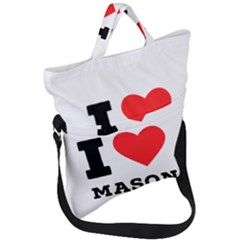 I Love Mason Fold Over Handle Tote Bag by ilovewhateva