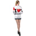 I love mason Long Sleeve Satin Shirt View2