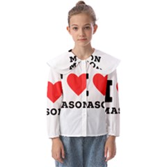 I Love Mason Kids  Peter Pan Collar Blouse by ilovewhateva