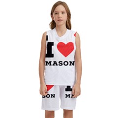 I Love Mason Kids  Basketball Mesh Set by ilovewhateva