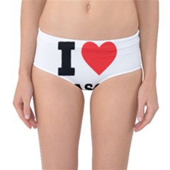 I Love Mason Mid-waist Bikini Bottoms by ilovewhateva