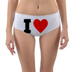 I Love Mason Reversible Mid-waist Bikini Bottoms by ilovewhateva