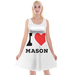 I Love Mason Reversible Velvet Sleeveless Dress by ilovewhateva