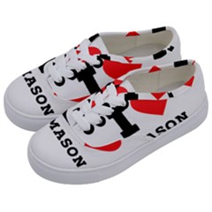 I Love Mason Kids  Classic Low Top Sneakers by ilovewhateva