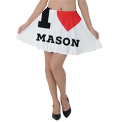 I Love Mason Velvet Skater Skirt by ilovewhateva