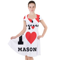 I Love Mason Cap Sleeve Midi Dress by ilovewhateva