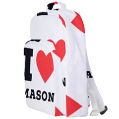 I Love Mason Double Compartment Backpack by ilovewhateva