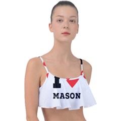 I Love Mason Frill Bikini Top by ilovewhateva