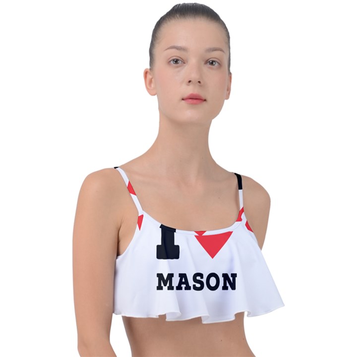 I love mason Frill Bikini Top