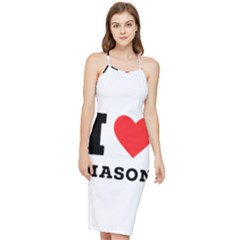 I Love Mason Bodycon Cross Back Summer Dress by ilovewhateva