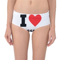 I Love Russell Mid-waist Bikini Bottoms by ilovewhateva