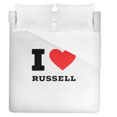 I Love Russell Duvet Cover (queen Size) by ilovewhateva