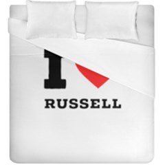 I Love Russell Duvet Cover Double Side (king Size) by ilovewhateva