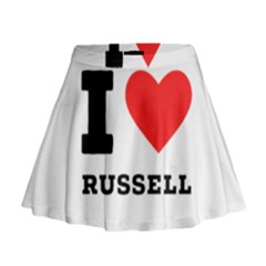 I Love Russell Mini Flare Skirt by ilovewhateva