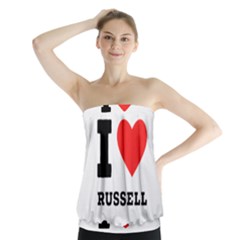 I Love Russell Strapless Top by ilovewhateva