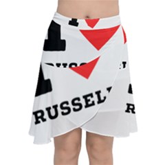 I Love Russell Chiffon Wrap Front Skirt by ilovewhateva