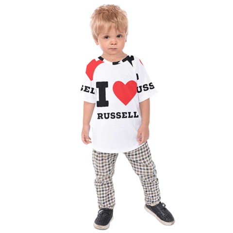 I Love Russell Kids  Raglan Tee by ilovewhateva