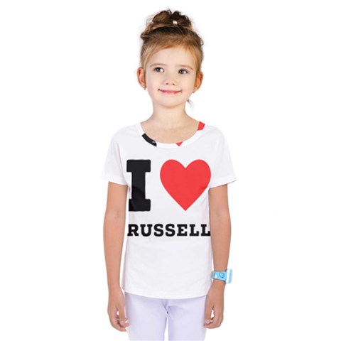 I Love Russell Kids  One Piece Tee by ilovewhateva