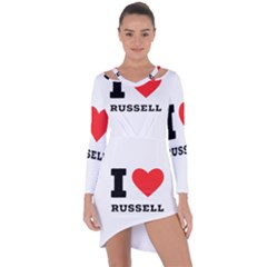 I Love Russell Asymmetric Cut-out Shift Dress by ilovewhateva