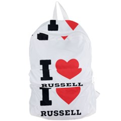 I Love Russell Foldable Lightweight Backpack by ilovewhateva