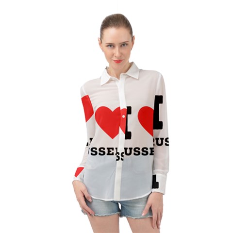 I Love Russell Long Sleeve Chiffon Shirt by ilovewhateva