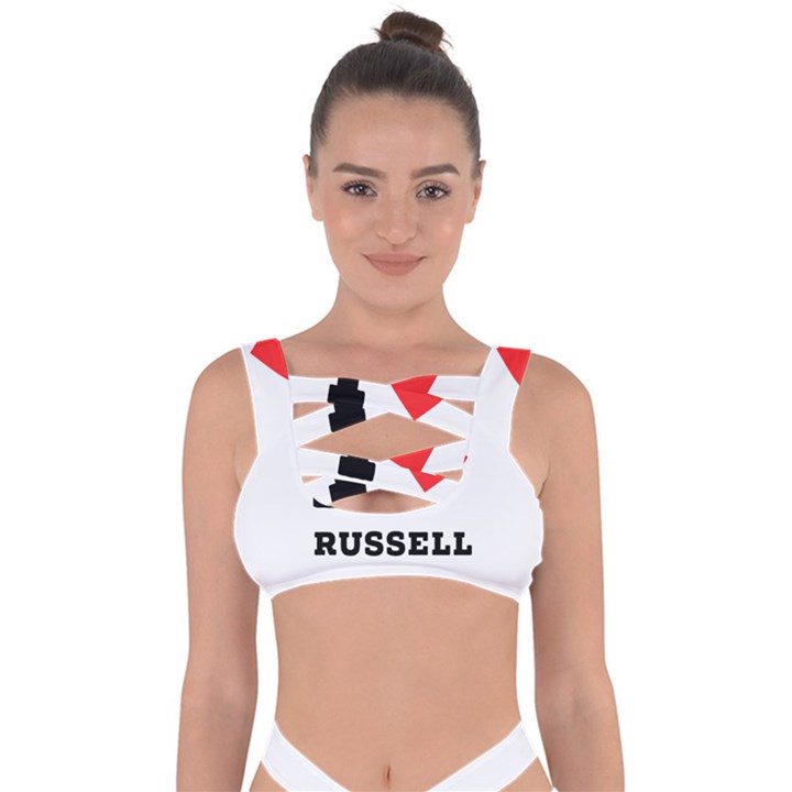 I love russell Bandaged Up Bikini Top