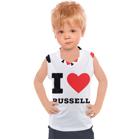 I Love Russell Kids  Sport Tank Top by ilovewhateva