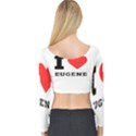 I love eugene Long Sleeve Crop Top View2