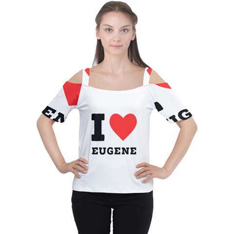 I Love Eugene Cutout Shoulder Tee by ilovewhateva