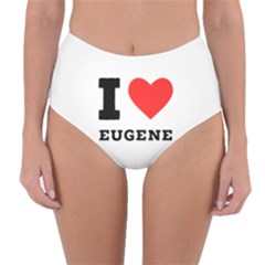 I Love Eugene Reversible High-waist Bikini Bottoms by ilovewhateva