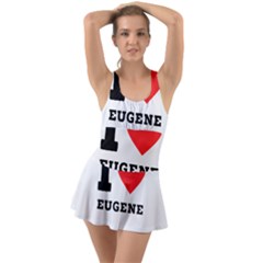 I Love Eugene Ruffle Top Dress Swimsuit