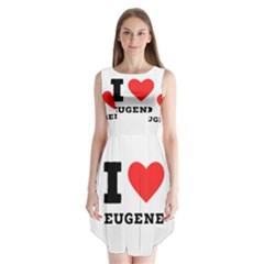 I Love Eugene Sleeveless Chiffon Dress   by ilovewhateva