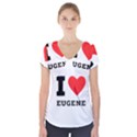 I love eugene Short Sleeve Front Detail Top View1