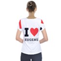 I love eugene Short Sleeve Front Detail Top View2