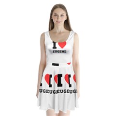 I Love Eugene Split Back Mini Dress  by ilovewhateva